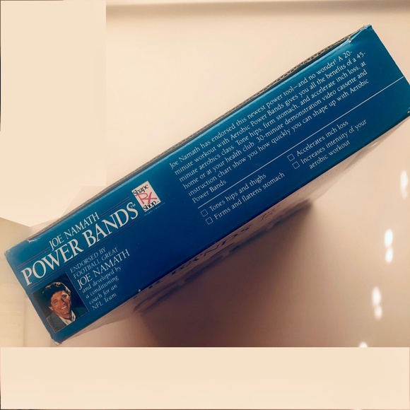 JOE NAMATH Power Bands Resistance Exercise Tubing w/30 Min VHS + Fitness Guide - Picture 8 of 16